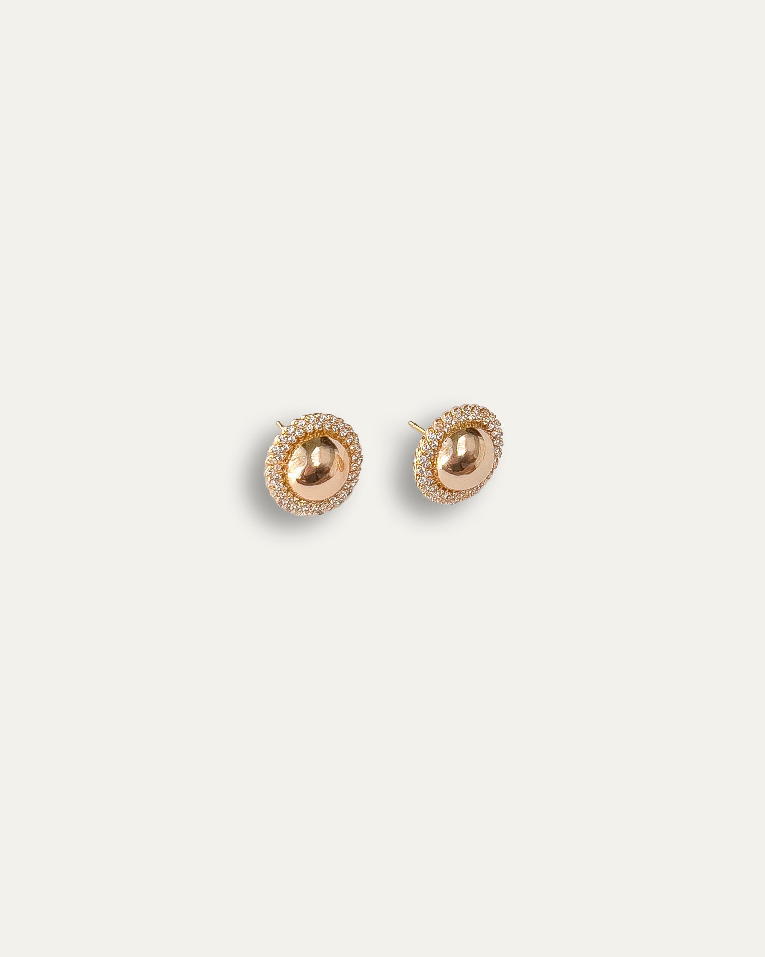 Diana earrings with gold hoop earring set and small dangle earrings, a timeless and chic accessory.