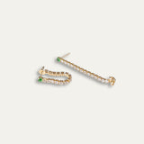 Stella earrings with gold hoop earring set and small dangle earrings, a timeless and chic accessory.