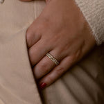 Close-up of a budget-friendly 14K gold ring