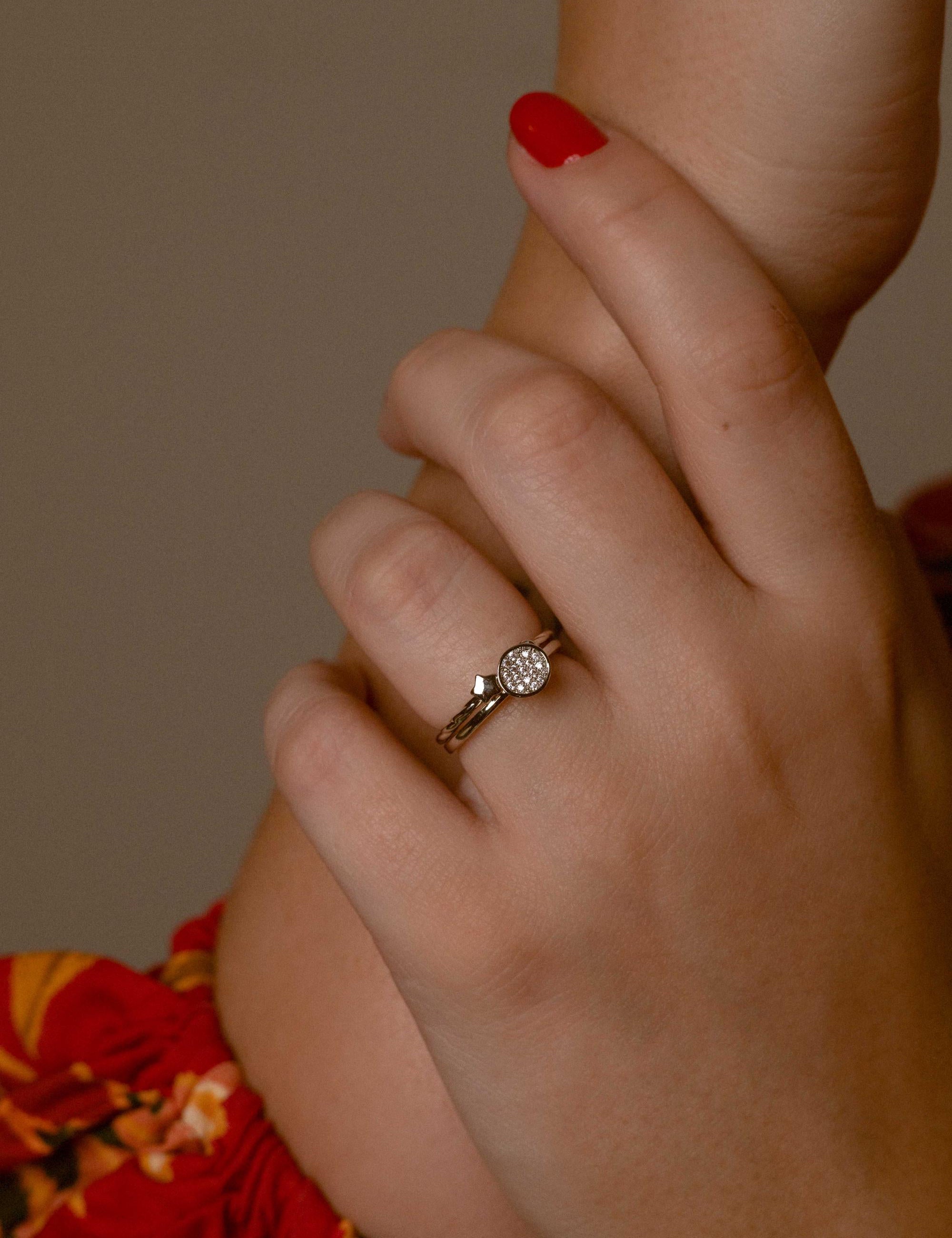 Loon Concept Dainty Zirconia Ring Bundle - Minimalist Collection with Delicate Design