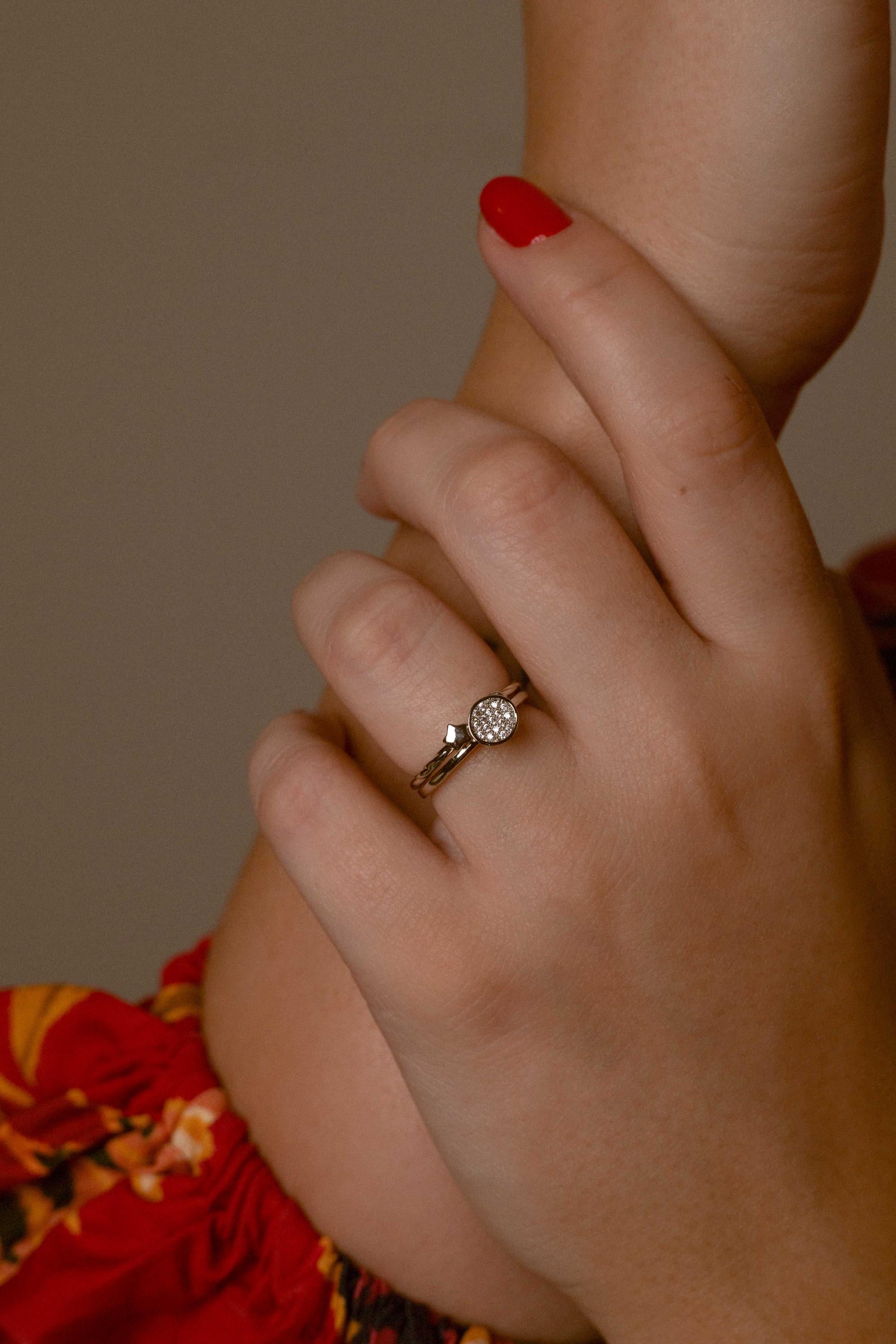 Loon Concept Dainty Zirconia Ring Bundle - Minimalist Collection with Delicate Design