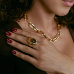 Chain Necklace gold filled – Chunky Paperclip Link Necklace | Modern Statement Chain by Loon Concept