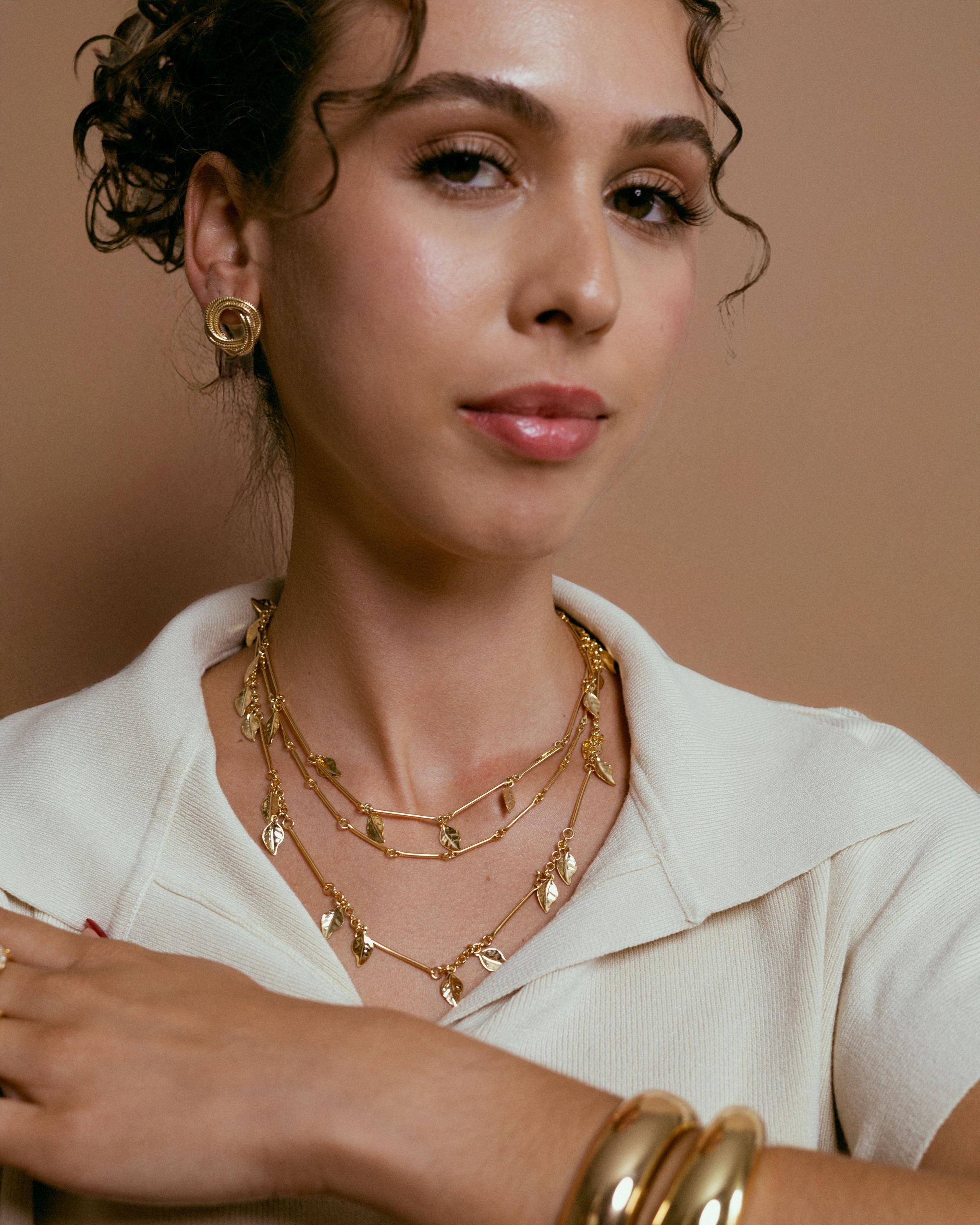 Knot Earrings gold plated – Textured Retro Studs | Vintage Inspired Statement Jewelry by Loon Concept