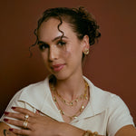 Leaf Charm Necklace gold plated – Layered Chain Necklace | Nature Inspired Jewelry by Loon Concept