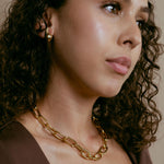 Chain Necklace gold filled – Chunky Paperclip Link Necklace | Modern Statement Chain by Loon Concept