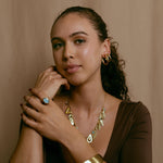 Double Hoop Earrings gold plated – Classic Chunky Hoops | Modern Everyday Jewelry by Loon Concept