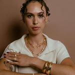 Chunky Cuff Bracelet gold plated – Bold Statement Bangle | Modern Minimalist Jewelry by Loon Concept