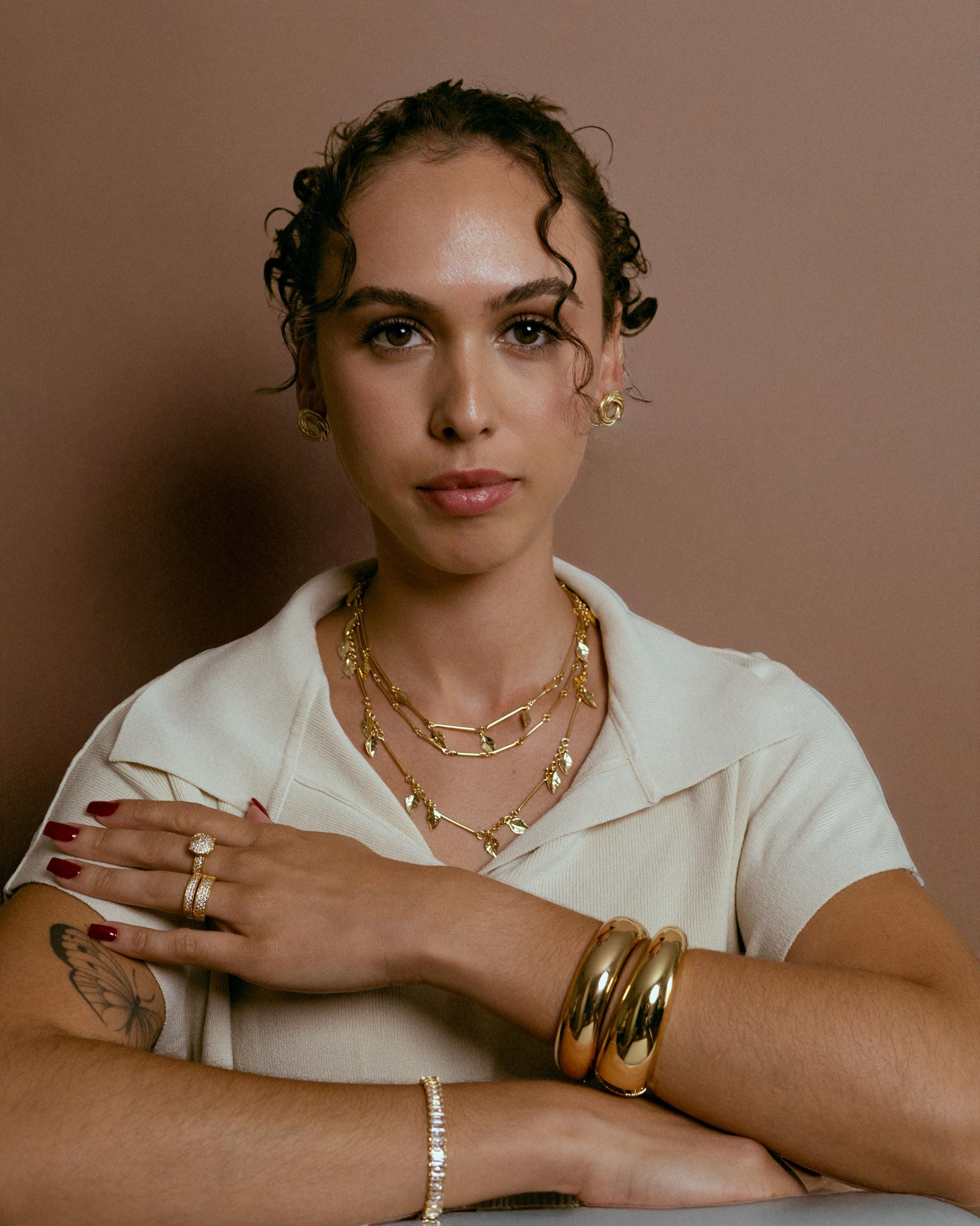 Chunky Cuff Bracelet gold plated – Bold Statement Bangle | Modern Minimalist Jewelry by Loon Concept