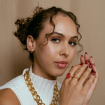 Chain Necklace gold filled – Chunky Paperclip Link Necklace | Modern Statement Chain by Loon Concept