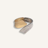 Sculptural Cuff Bracelet gold plated – Modern Statement Jewelry | Bold Minimalist Design by Loon Concept