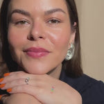 Spiral Earrings gold plated – Bold Coastal Statement Jewelry by Loon Concept