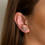 Ella earrings with gold hoop earring set and small dangle earrings, a timeless and chic accessory.