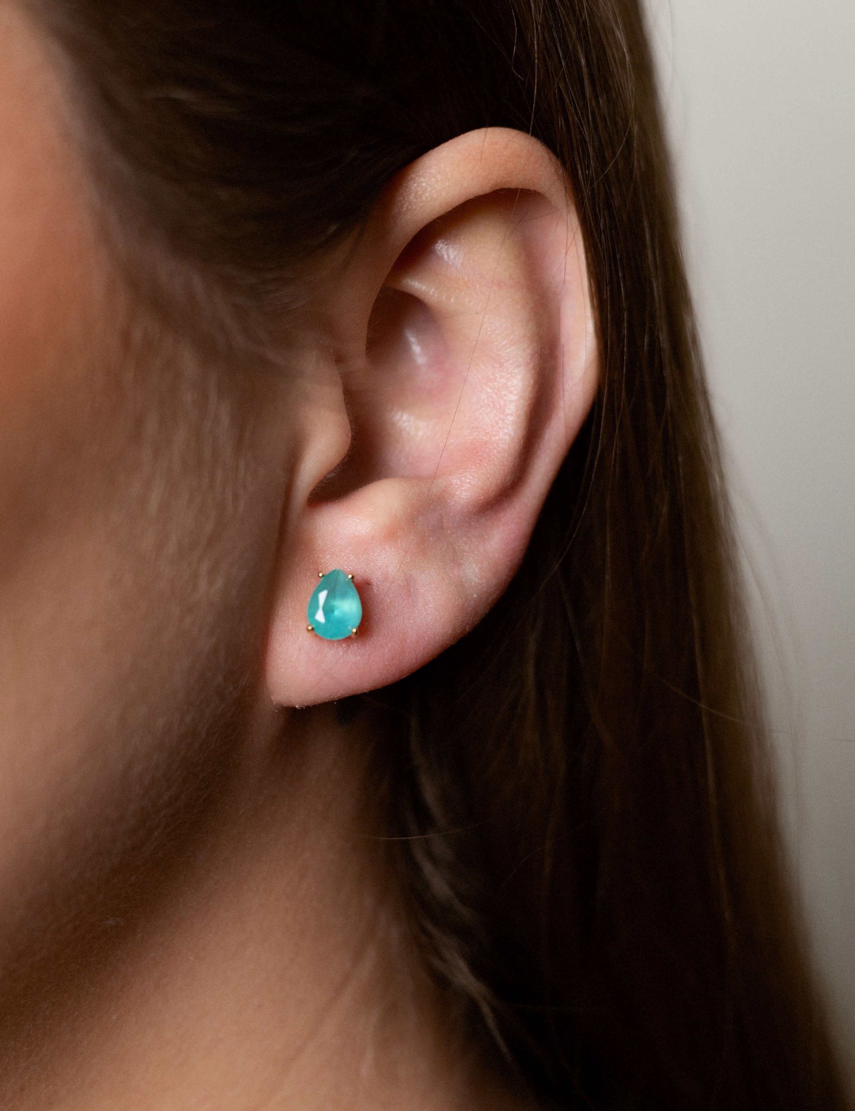 June earrings with gold hoop earring set and small dangle earrings, a timeless and chic accessory.